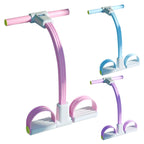 6-Tube Fitness Pedal Resistance Band with LED Display Yoga Strap Pedal Puller Sit-Ups Tension Rope Elastic Workout Pedal Puller