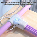 6-Tube Fitness Pedal Resistance Band with LED Display Yoga Strap Pedal Puller Sit-Ups Tension Rope Elastic Workout Pedal Puller